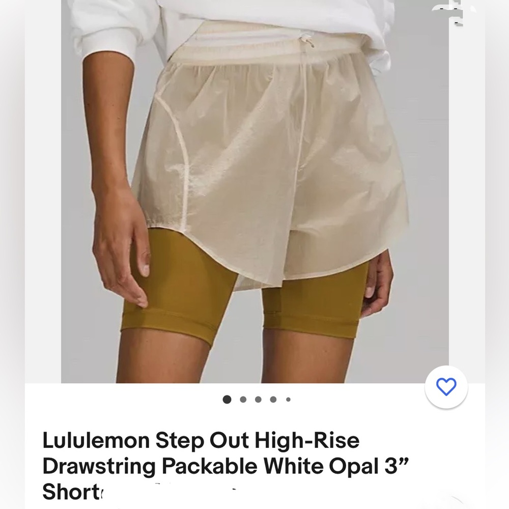 Lululemon Step Out High-rise shorts (new) sz 8
